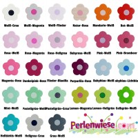 Motivperle Holz Miniblume